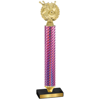 Value Pink Carbon Fiber Bowling Trophy