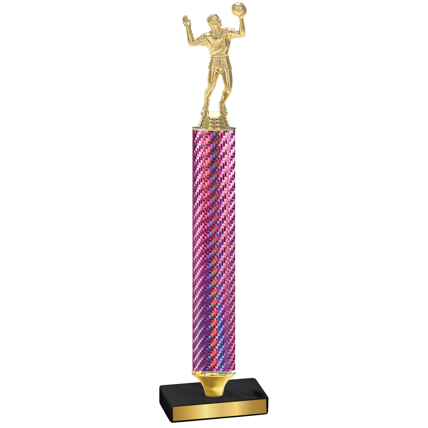 Value Pink Carbon Fiber Volleyball Trophy