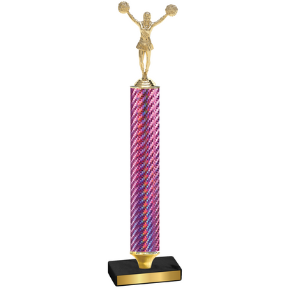 Value Pink Carbon Fiber Cheerleading Trophy