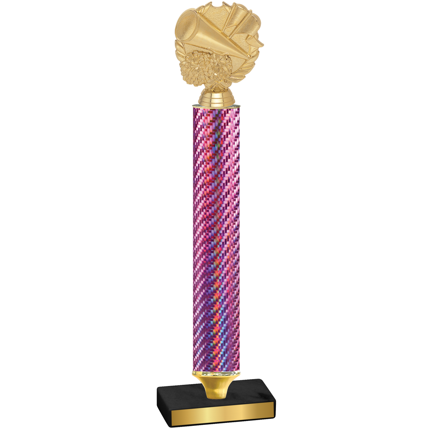 Value Pink Carbon Fiber Cheerleading Trophy