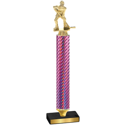 Value Pink Carbon Fiber Hockey Trophy