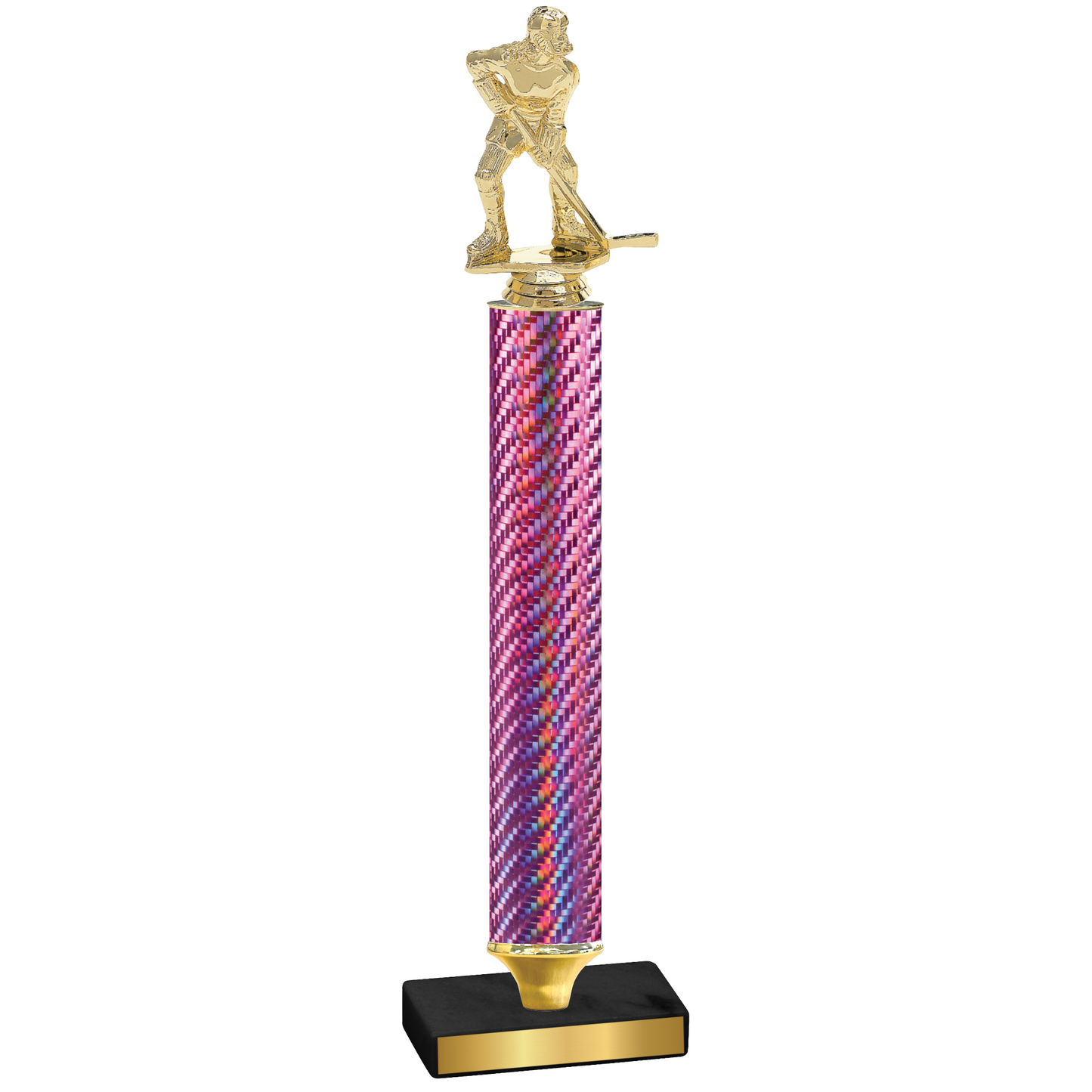 Value Pink Carbon Fiber Hockey Trophy