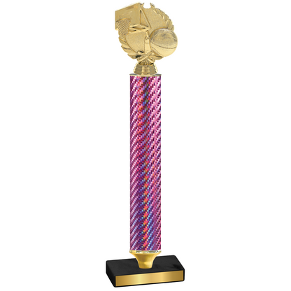 Value Pink Carbon Fiber Basketball Trophy