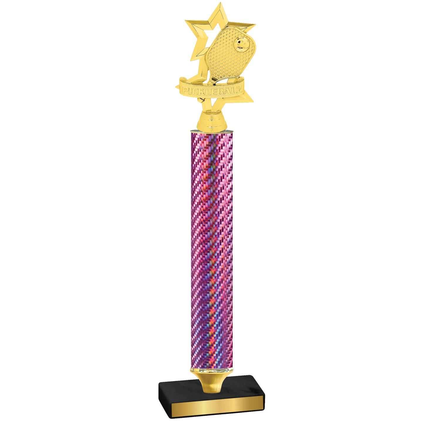 Value Pink Carbon Fiber Pickleball Trophy