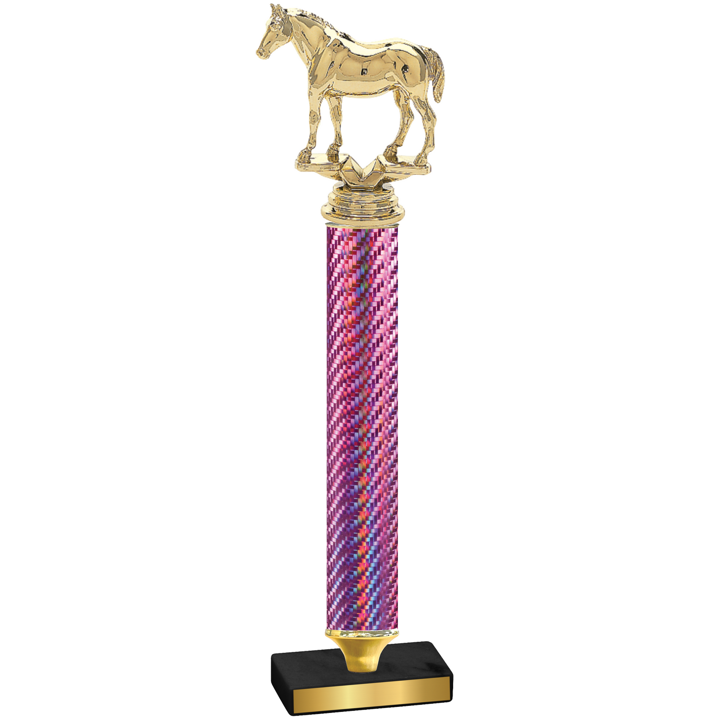 Value Pink Carbon Fiber Horses Trophy