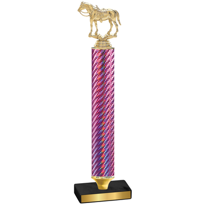 Value Pink Carbon Fiber Horses Trophy