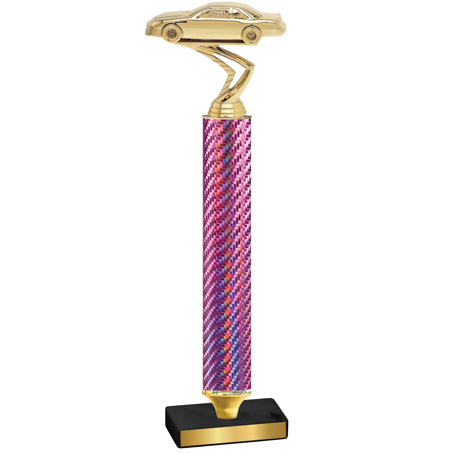 Value Pink Carbon Fiber Cars Trophy