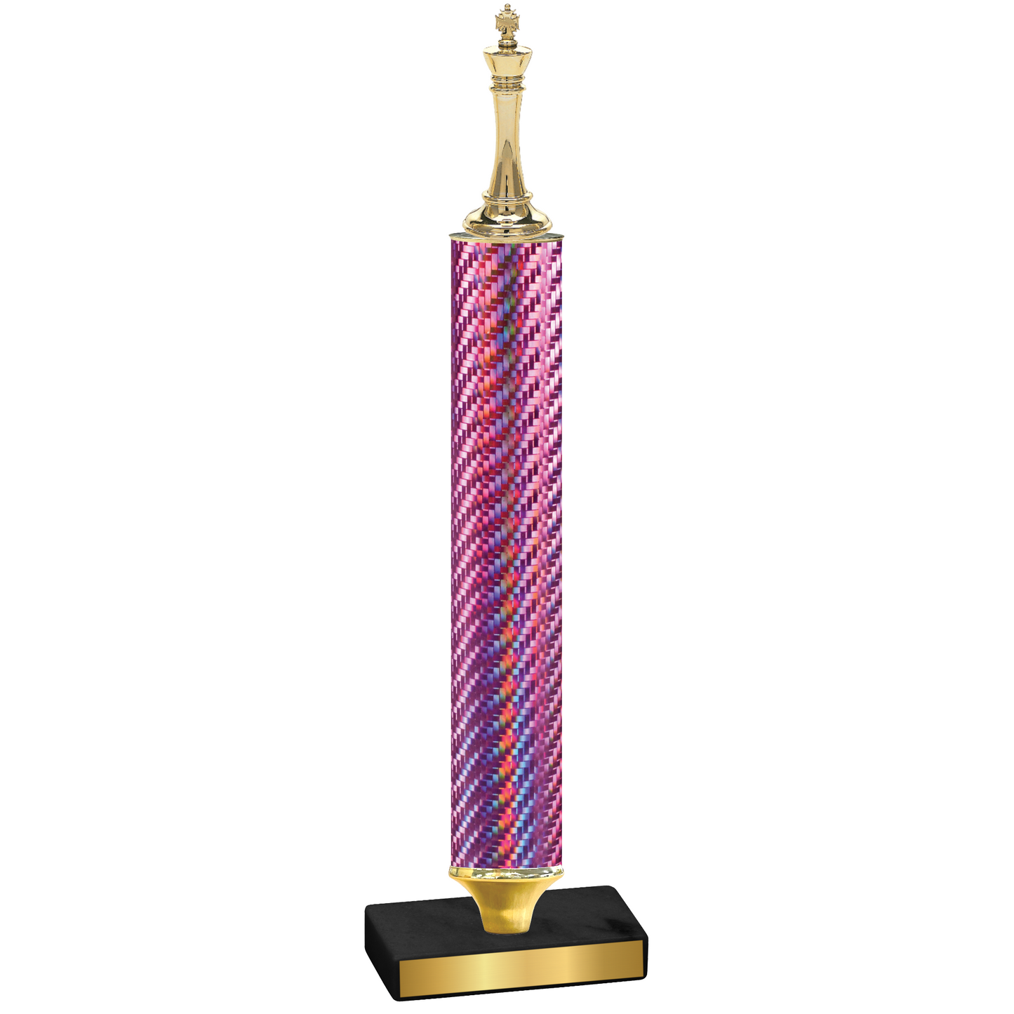 Value Pink Carbon Fiber Chess Trophy