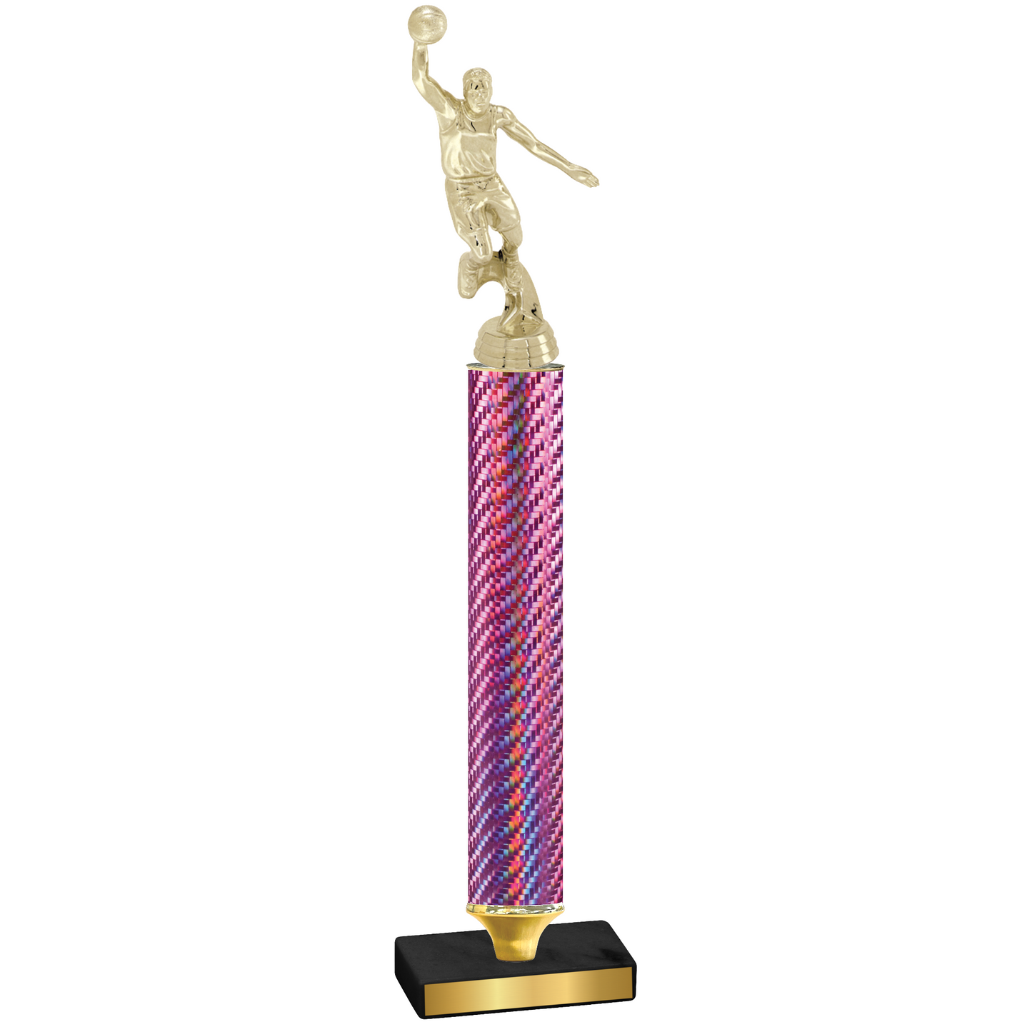 Value Pink Carbon Fiber Basketball Trophy