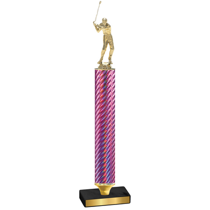 Value Pink Carbon Fiber Golf Trophy