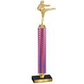 Value Pink Carbon Fiber Karate Trophy