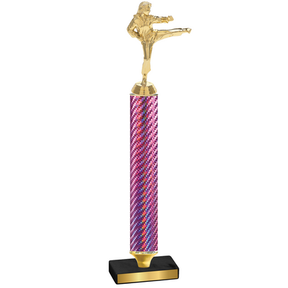 Value Pink Carbon Fiber Karate Trophy