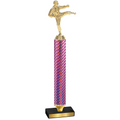 Value Pink Carbon Fiber Karate Trophy