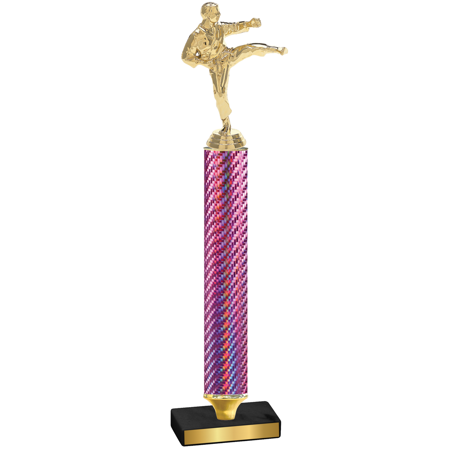 Value Pink Carbon Fiber Karate Trophy