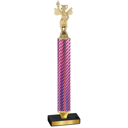 Value Pink Carbon Fiber Academics Trophy