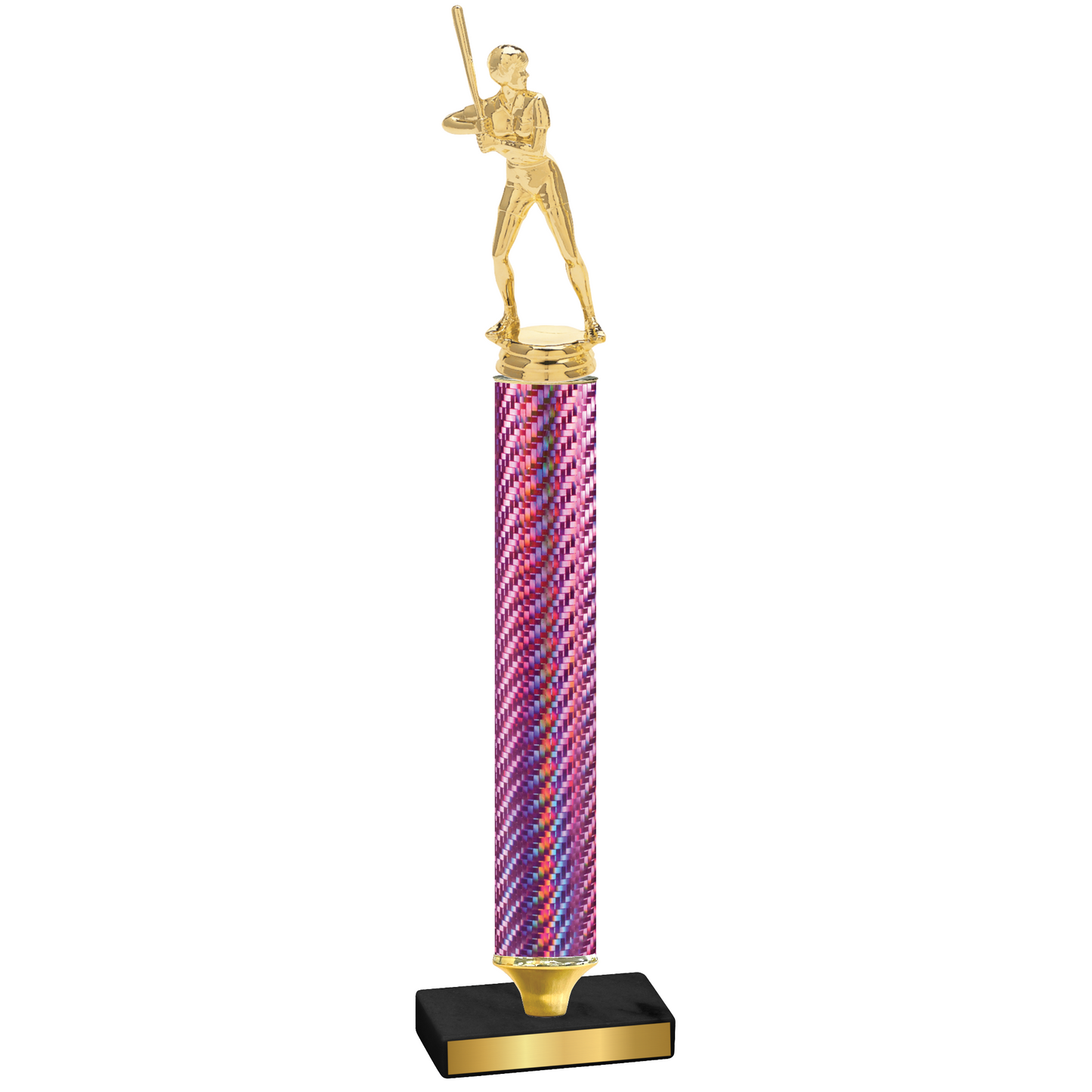 Value Pink Carbon Fiber Softball Trophy