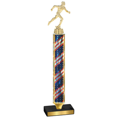 Value Flag USA Running Trophy