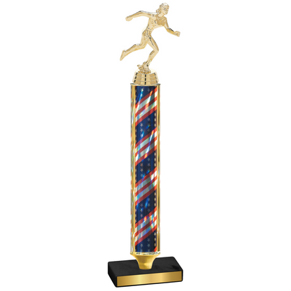 Value Flag USA Running Trophy