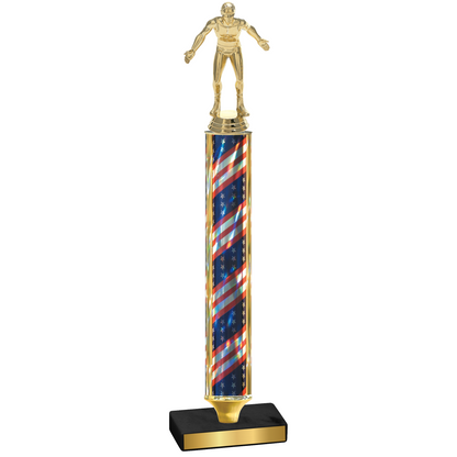 Value Flag USA Wrestling Trophy