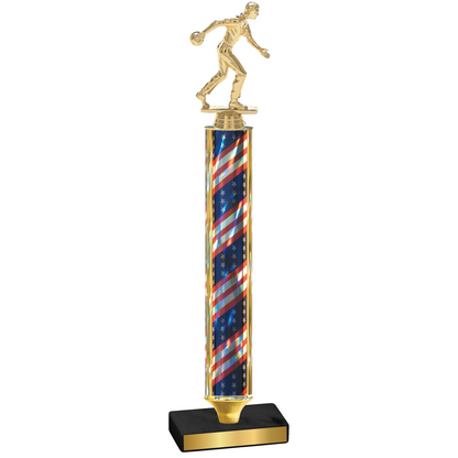 Value Flag USA Bowling Trophy