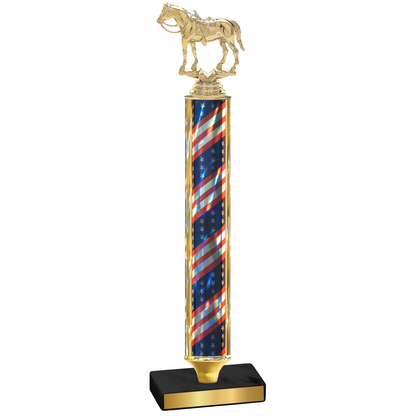 Value Flag USA Horses Trophy