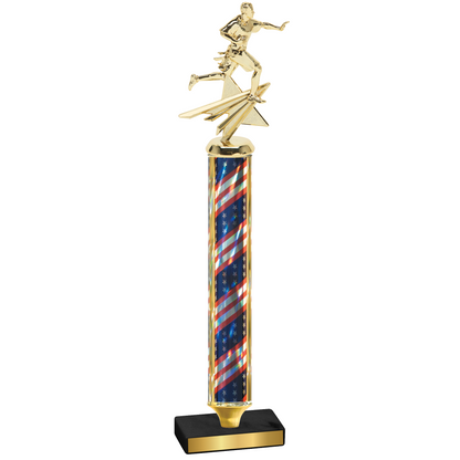 Value Flag USA Flag Football Trophy