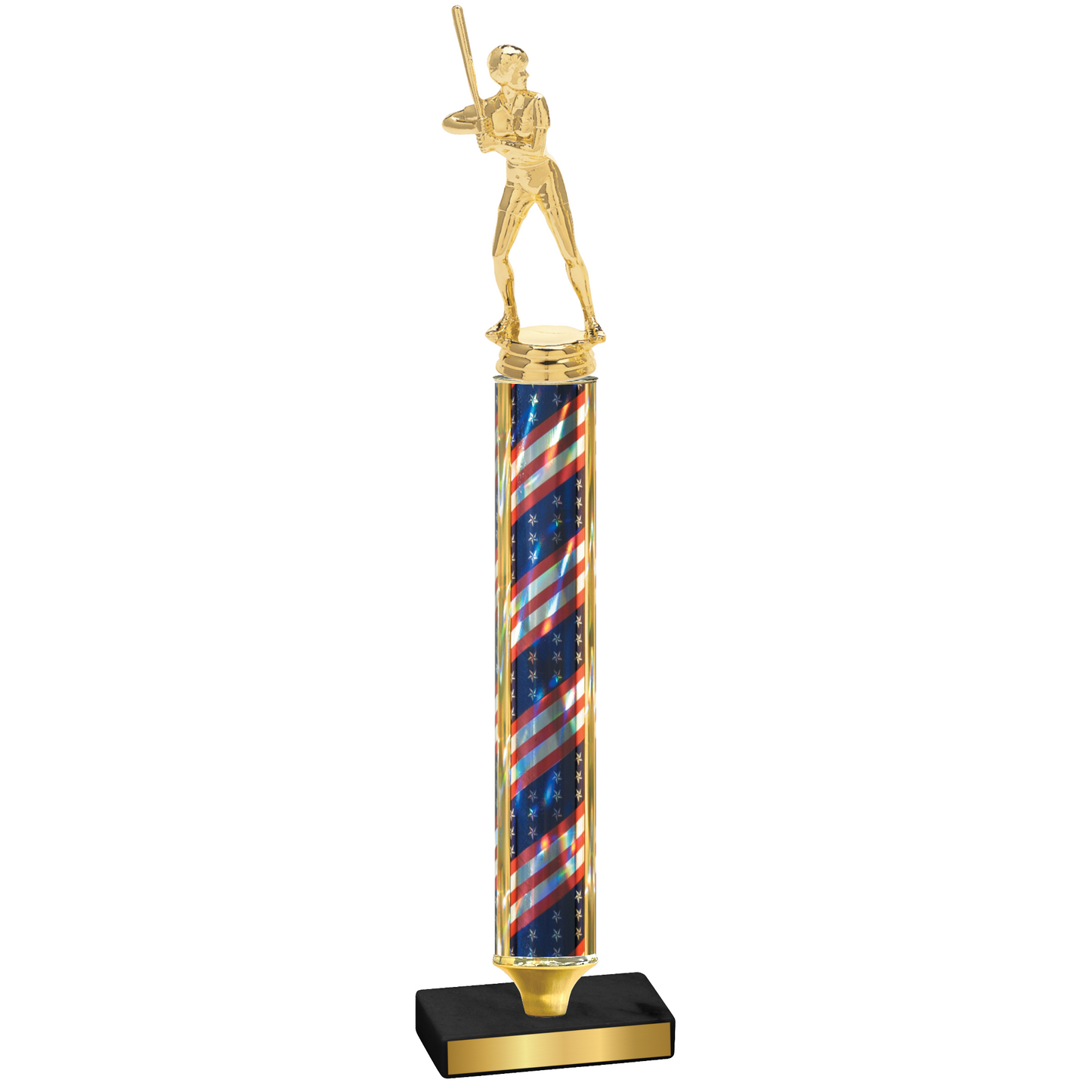 Value Flag USA Softball Trophy