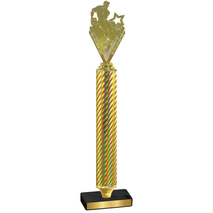 Value Gold Carbon Fiber Rugby Trophy