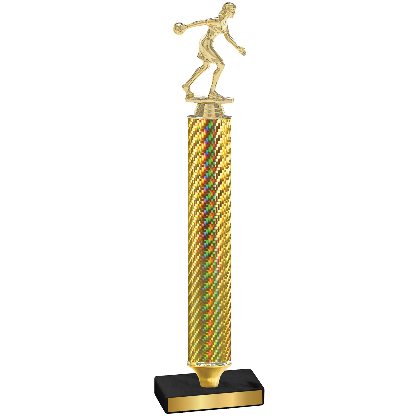 Value Gold Carbon Fiber Bowling Trophy