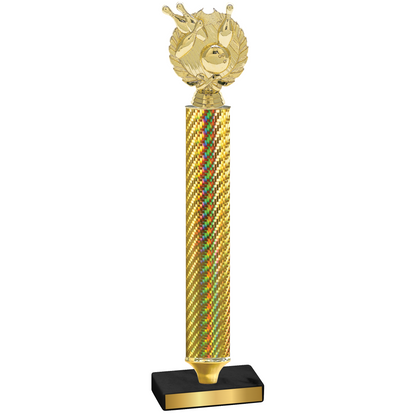 Value Gold Carbon Fiber Bowling Trophy