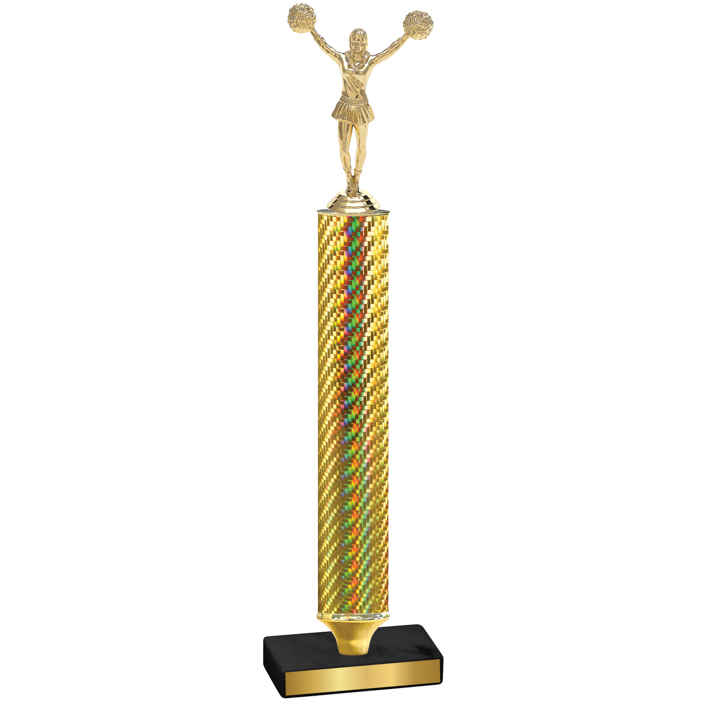 Value Gold Carbon Fiber Cheerleading Trophy