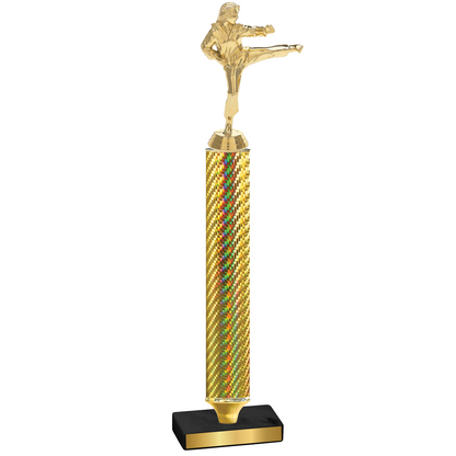 Value Gold Carbon Fiber Karate Trophy