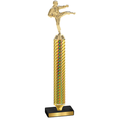 Value Gold Carbon Fiber Karate Trophy