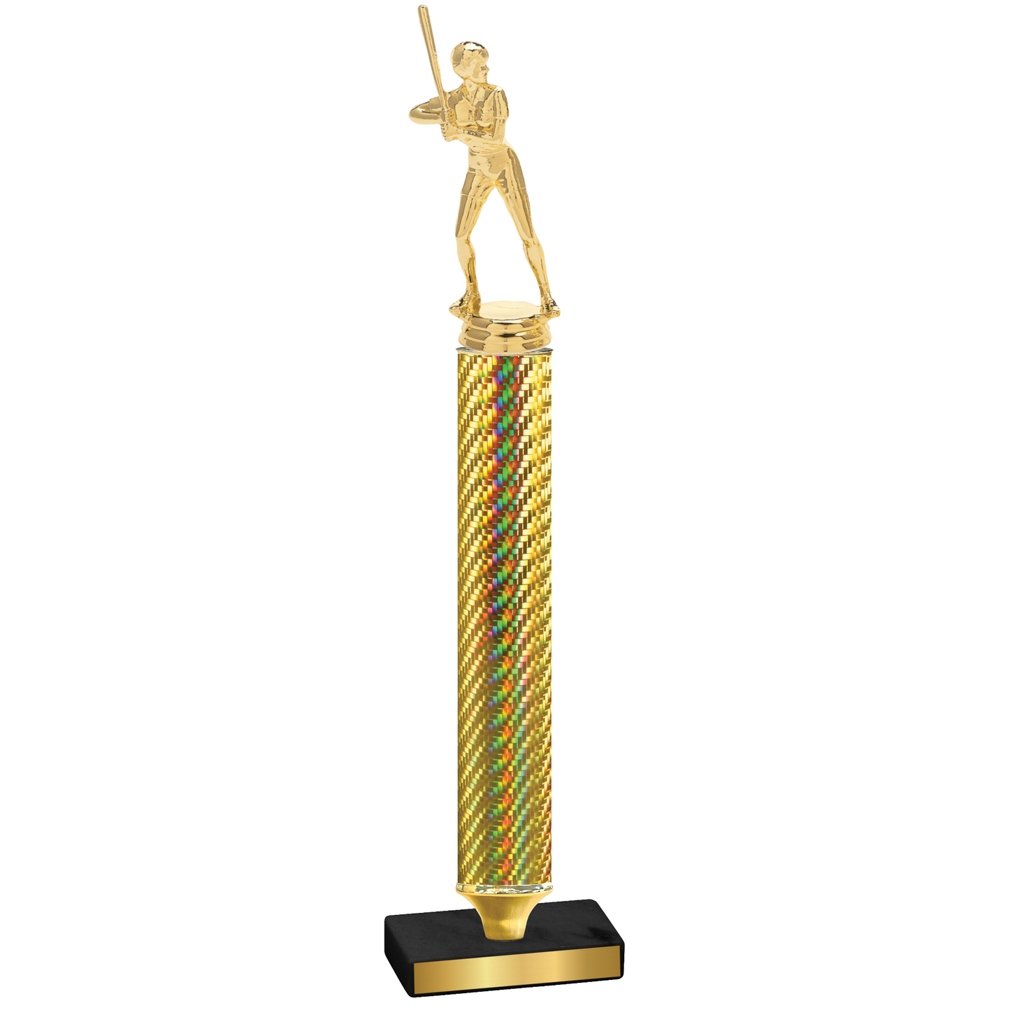 Value Gold Carbon Fiber Softball Trophy