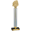 Value Silver Carbon Fiber Soccer Trophy