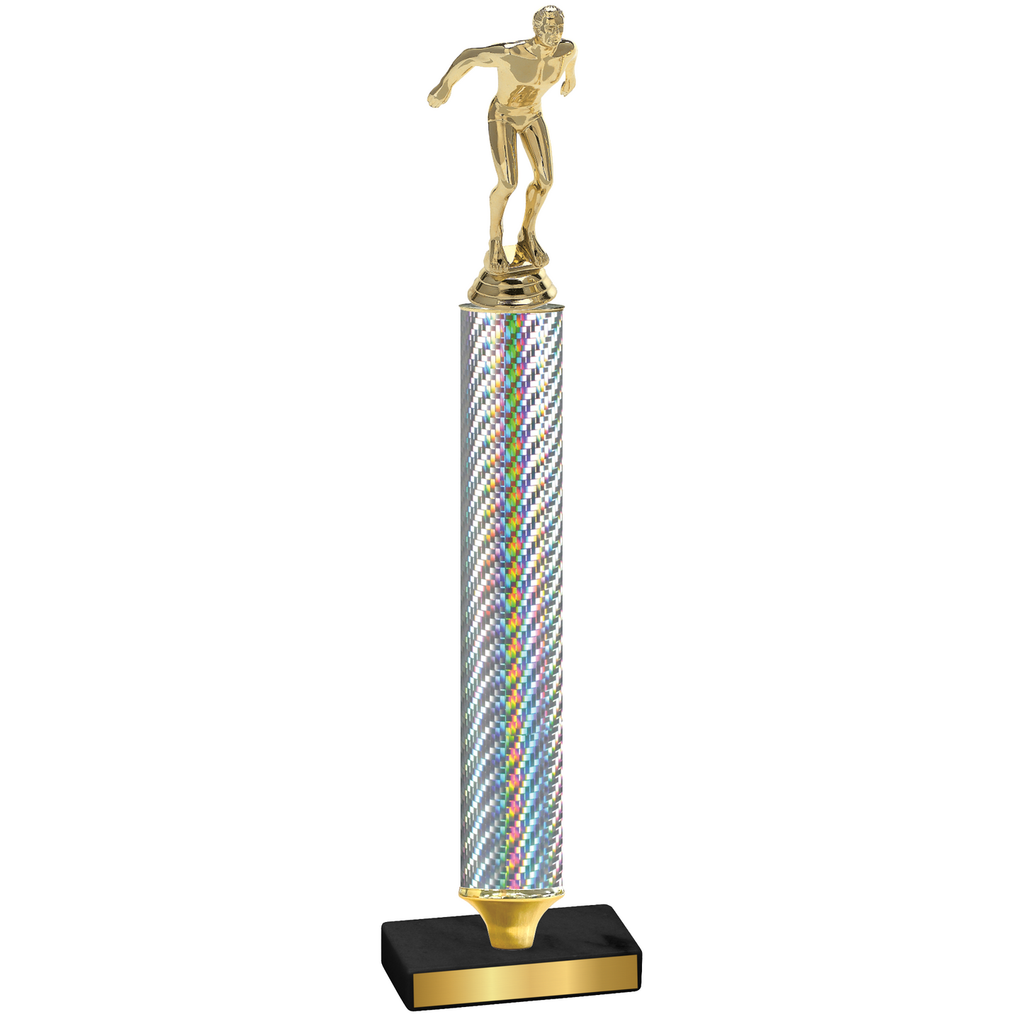 Value Silver Carbon Fiber Swimming Trophy