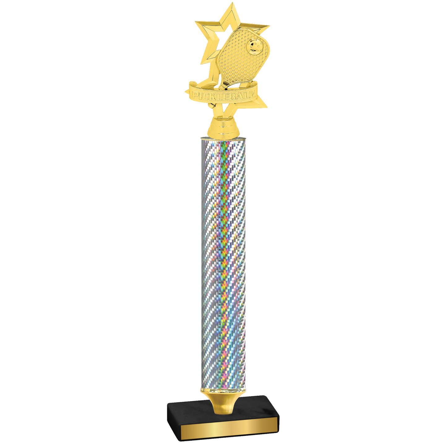 Value Silver Carbon Fiber Pickleball Trophy