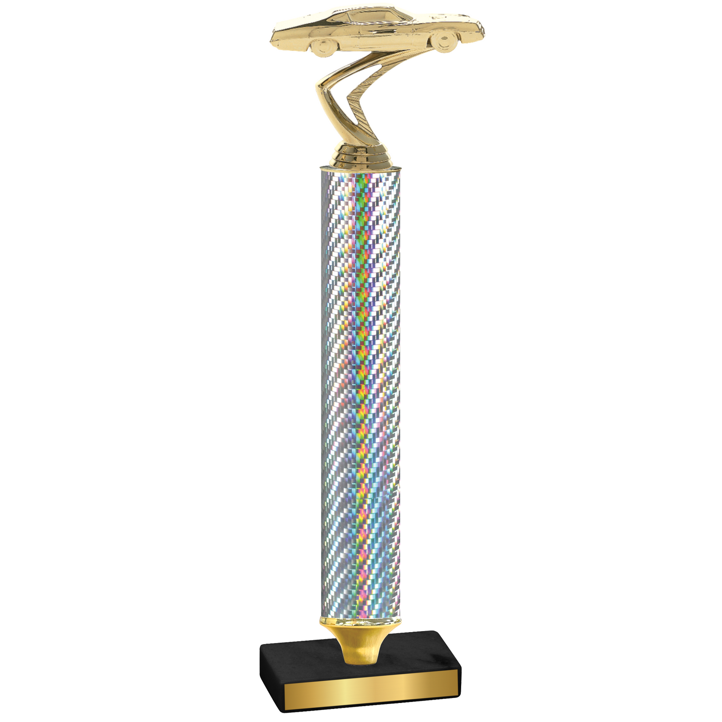 Value Silver Carbon Fiber Cars Trophy