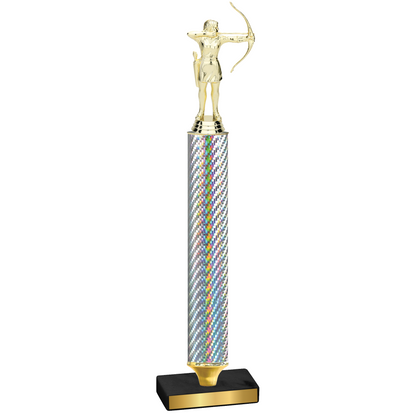 Value Silver Carbon Fiber Archery Trophy