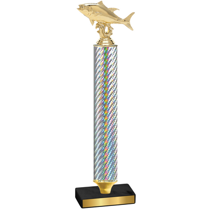 Value Silver Carbon Fiber Fishing Trophy