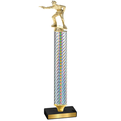 Value Silver Carbon Fiber Shooter Trophy