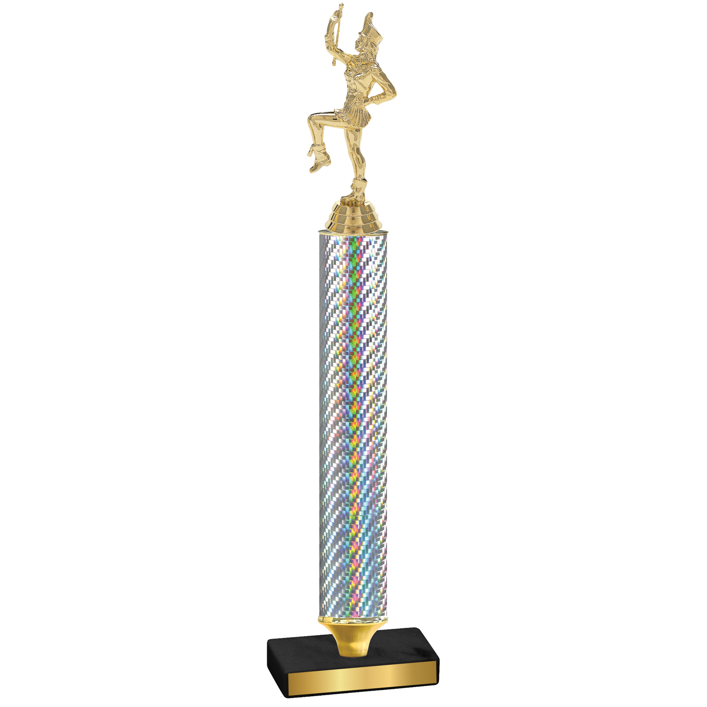 Value Silver Carbon Fiber Majorette Trophy