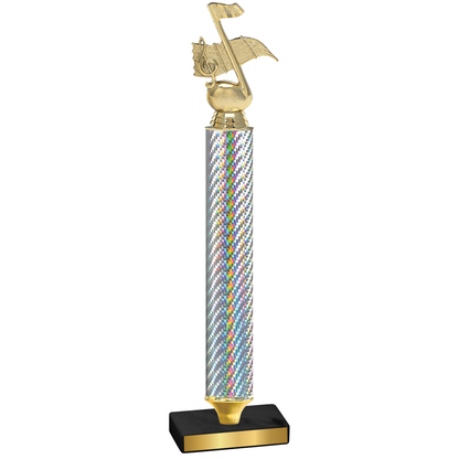 Value Silver Carbon Fiber Music Trophy