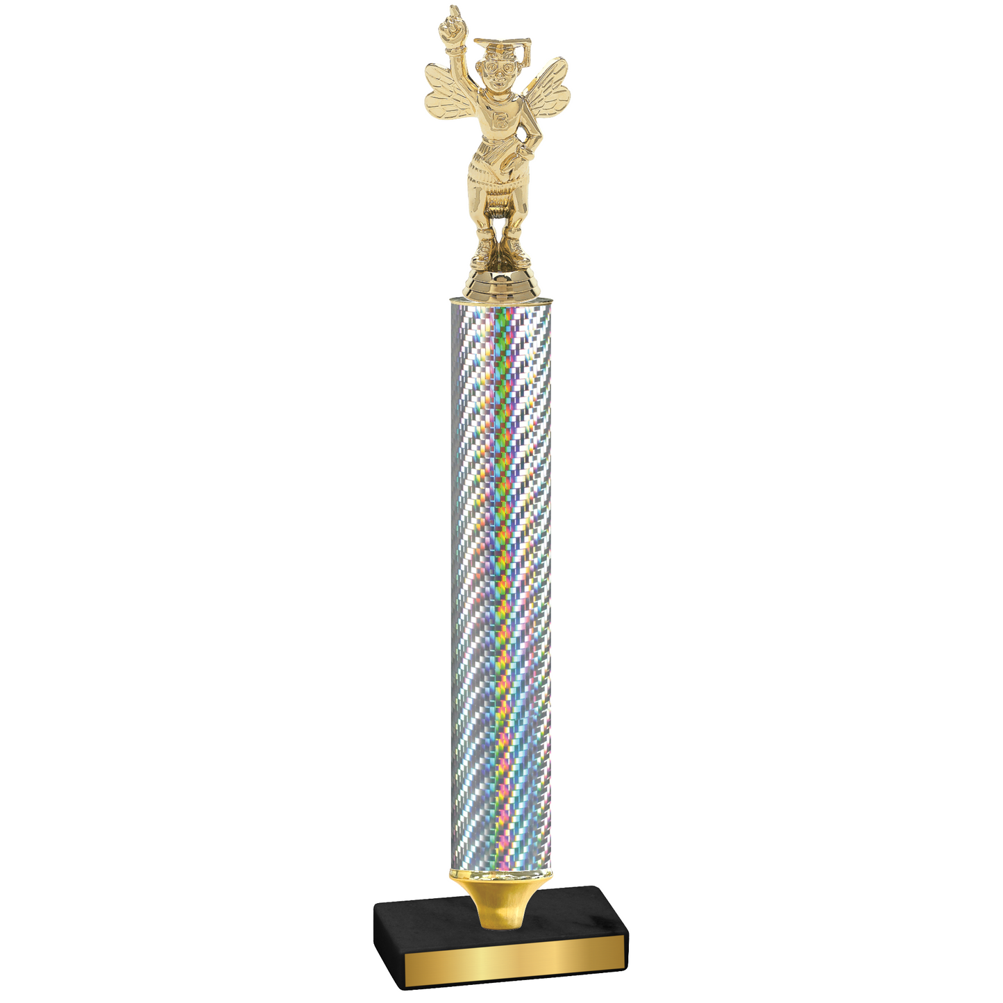 Value Silver Carbon Fiber Academics Trophy