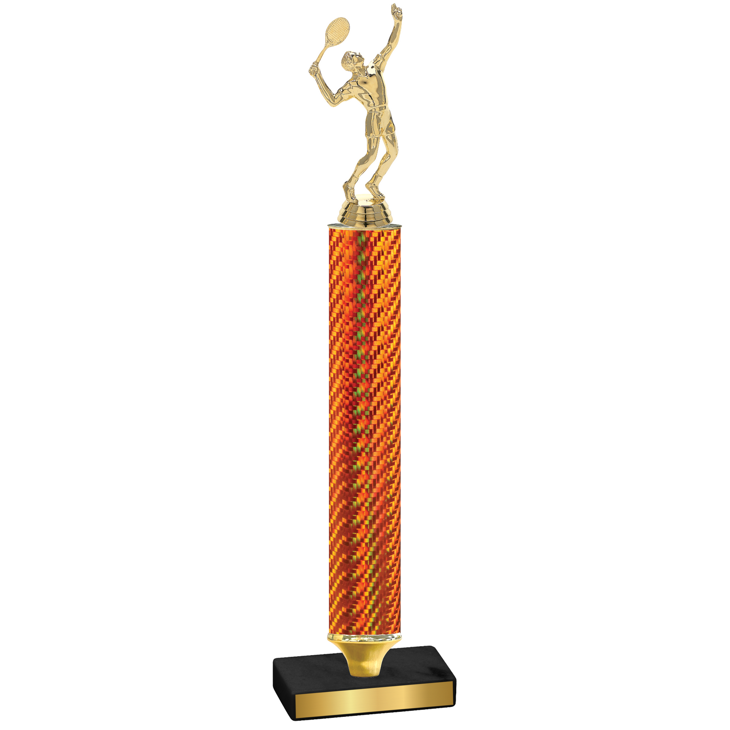 Value Orange Carbon Fiber Tennis Trophy