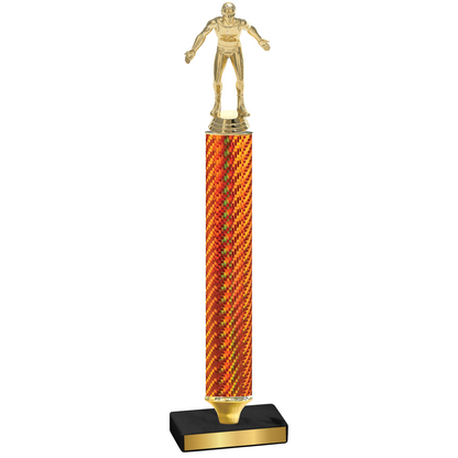 Value Orange Carbon Fiber Wrestling Trophy