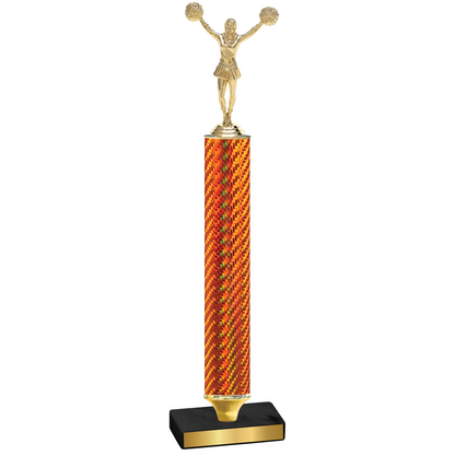 Value Orange Carbon Fiber Cheerleading Trophy