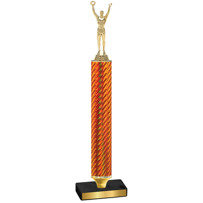 Value Orange Carbon Fiber Victory Trophy