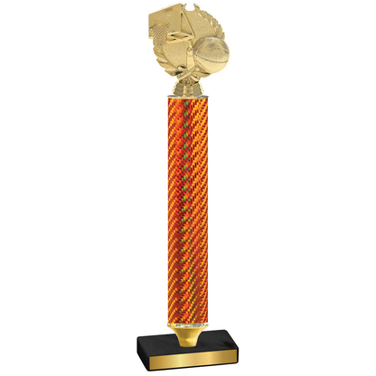 Value Orange Carbon Fiber Basketball Trophy