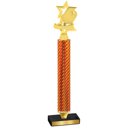 Value Orange Carbon Fiber Pickleball Trophy